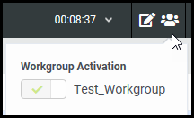 web client active workgroup menu