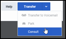 web client transfer menu