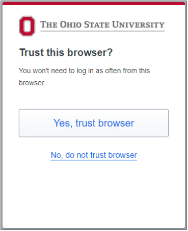 Trust Browser button
