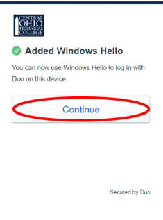 Add windows hello complete