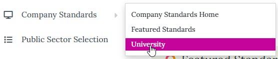 Changing the catalog to University specific content