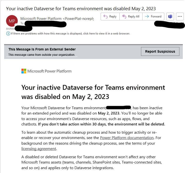 sample email that a team owner will receive