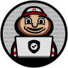 Brutus using a laptop
